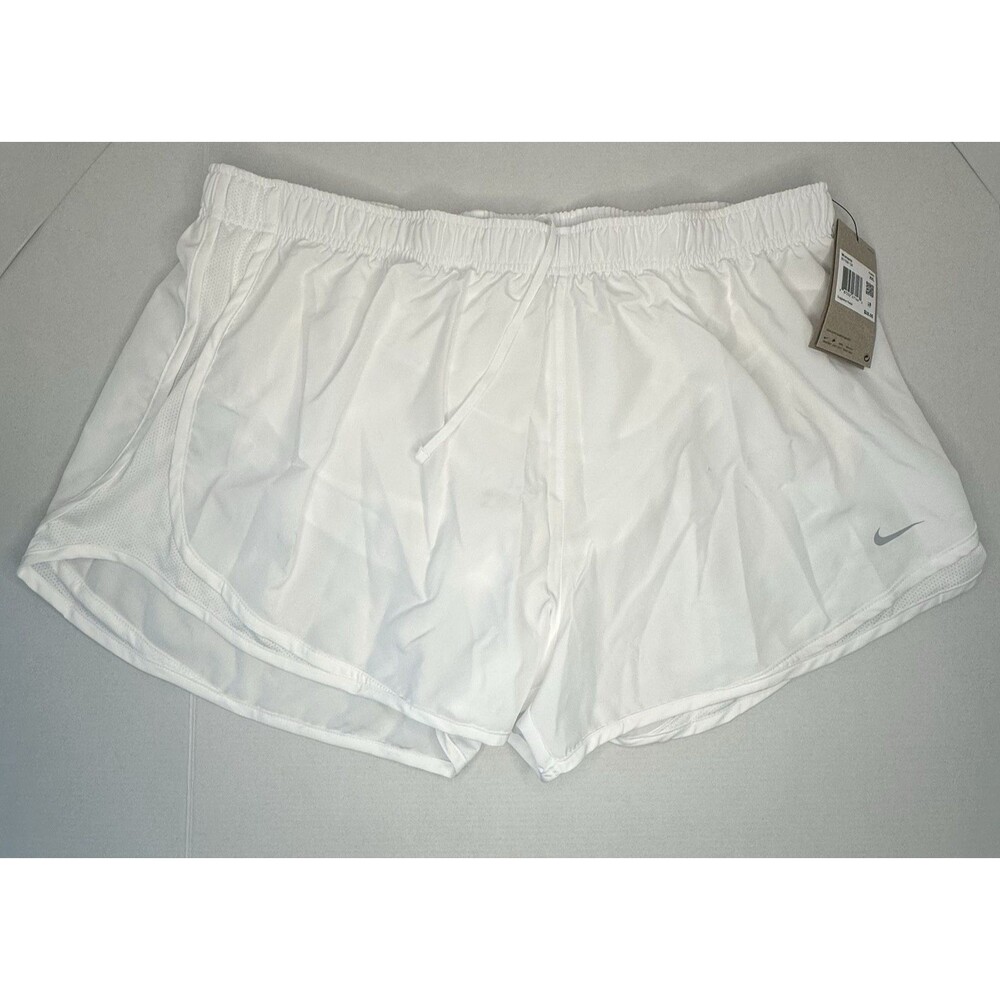 Nike Tempo Running Shorts Women XXL White Lined Key Pocket 831558-100 NWT